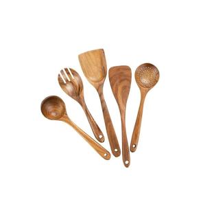 Fournitures de gros Couverts en bois Ensemble de couverts Très bonne qualité Meilleur produit Accueil Dîner Ware Cuillère Plat Ware Cuillère Ensemble - Product Image 3