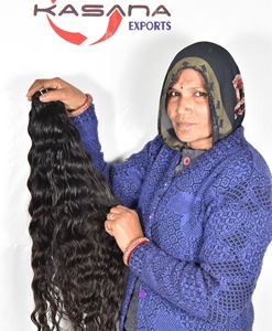 Remy indio 100% fabricado al por mayor paquete de procesamiento de cutícula alineada tejido trenzado extensiones de cabello humano de onda profunda - Product Image 1