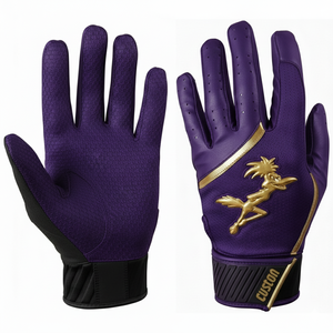 Gants de baseball ergonomiques, prix de gros personnalisé, doublure souple, couche durable, doublure flexible, ajustement sécurisé, gants de frappe de baseball - Product Image 3