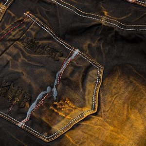 Nouveau Jean en Denim Tendance Taille Haute Coupe Droite pour Homme, Imprimé Personnalisé, Grande Taille, Respirant et Écologique - Product Image 5