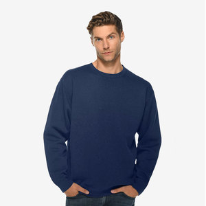 Sudadera Deportiva Casual de Manga Larga con Cuello Redondo para Hombre, Primavera-Otoño, de Alta Calidad, Color Sólido, de Felpa - Product Image 1