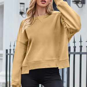 Estilo personalizado OEM mejor nueva sudadera suelta alta calidad precio de fábrica logotipo personalizado diseño mujer pulóver sudadera ropa - Product Image 5