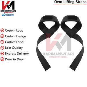 Professional Deadlift Lifting Straps Strong Grip <b>Wrist</b> <b>Support</b> <b>Gym</b> Fitness Accessories - Product Image 2