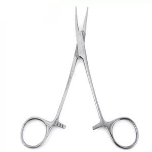 คีมหนีบกันยุงแบบโค้งสแตนเลสขนาด12.5ซม. คีมหนีบสำหรับผ่าตัด - Product Image 4