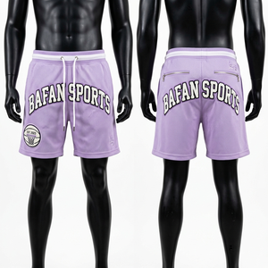 Premium 220 GSM Polyester Mesh Purple Basketball <b>Shorts</b> Side Stripe Panels Custom <b>Patch</b> Logo Basketball <b>men's</b> <b>shorts</b> - Product Image 6