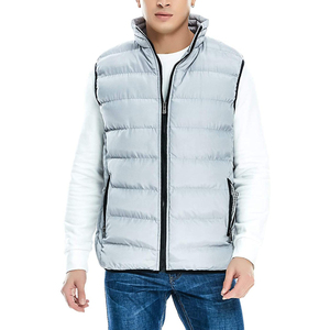 Gilet matelassé réversible décontracté pour homme, nouveau style, toile anti-rides, haute qualité, respirant, imperméable, séchage rapide, sans manches, hiver - Product Image 1