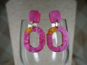 Best Quality Multicolor Epoxy <b>Resin</b> Earrings for Women Elegant Jewelry Parties Weddings Engagements <b>Gifts</b> <b>Resin</b> Crafts - Product Image 3