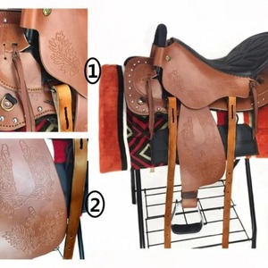 Nouvelle conception, matériau écologique, selle de cheval de tourisme occidentale en polaire, selle d'endurance pour l'équitation, équipement complet - Product Image 5