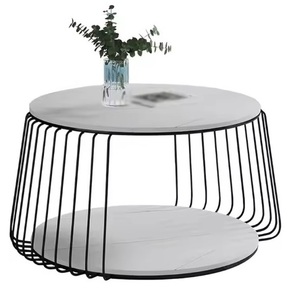 Tables basses en métal modernes inspirées du luxe avec des finitions au design exquis Choix élégant pour toute décoration d'espace Top tendance - Product Image 4