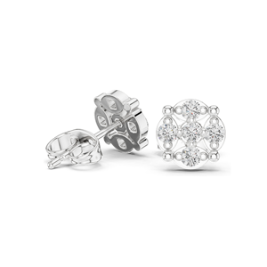 Boucles d'oreilles en diamant de laboratoire 0,34 CT pour femmes, clarté VVS-VS EF, or 18 carats, 14 carats, 10 carats et argent 925, or rose, or jaune, or blanc - Product Image 4