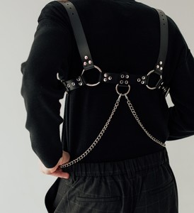 Arnés de Pecho de Cuero de Primera Calidad para Hombre Bold Bulldog MHS-0027, Pieza Destacada con Cadenas Desmontables, Equipo de Bondage - Product Image 5
