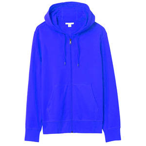 Unisex personalizado 100% algodón transpirable invierno lana Hockey cremallera sudaderas con capucha cómodo cuello largo capucha patrón sólido ropa deportiva - Product Image 4