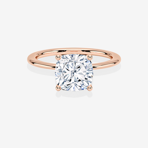 <b>Cushion</b> Cut Lab Grown Diamond Classic Solitaire Engagement <b>Ring</b> with 14k Gold for <b>Wedding</b> or Special Occasions - Product Image 6