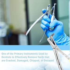 Fórceps Dentales de Acero Inoxidable, Alicates Manuales para Extracción de Dientes con Agarre Ergonómico, Instrumento Dental Profesional con Certificación CE - Product Image 5