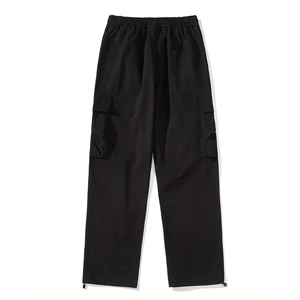 Ropa deportiva holgada media personalizada para hombre, suavizante transpirable, pantalones Cargo de punto para correr, pantalones de talla grande, Vaqueros rectos holgados de calle alta - Product Image 2