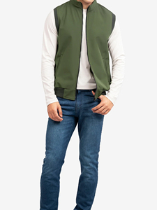 Blouson sans manches de qualité supérieure, léger, style streetwear, coupe-vent d'automne, blouson bomber zippé, respirant, pour l'extérieur, type doudoune - Product Image 3