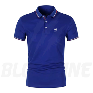 Chemise Homme Rouge à Manches Courtes Bloodline avec Logo Imprimé Numérique sur le Devant, Coupe Classique Formelle, Tissu Oxford en Coton Respirant - Product Image 5