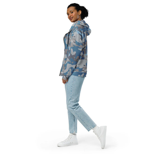 เสื้อฮู้ดลายพรางสำหรับทุกเพศเสื้อฮู้ดลายพรางแขนยาวผ้าขนแกะเปิดไหล่เสื้อฮู้ดลายพรางฤดูหนาว - Product Image 4