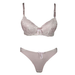 Women's <b>Net</b> Foam Bra & Panty Set - <b>Light</b> Purple - Product Image 1