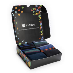 Calzini da uomo in cotone caldo, 6 paia, bianchi a righe, sportivi, per uso quotidiano, usa e getta, taglia unica per l'inverno - Product Image 2