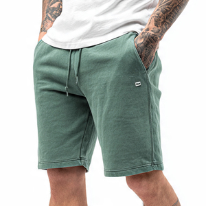 400 GSM lavage à l'acide Shorts de sueur hommes entraînement Fitness porter exercice lavé Shorts hommes lourd polaire Sweat Shorts hommes - Product Image 2