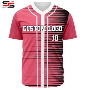 Ropa de softbol de béisbol transpirable de secado rápido Jersey de béisbol con botones para niños para camisetas de béisbol de hombres Unisex - Product Image 6