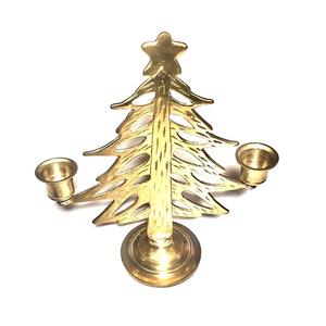 New Design Christmas <b>Tree</b> Decor Metal Tea <b>Light</b> Votive Holder in Golden Color for Christmas Decoration - Product Image 1