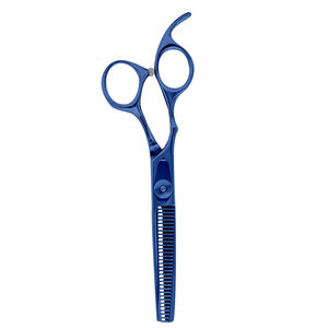 Ciseaux à effiler les cheveux en acier inoxydable de couleur bleue 6 pouces à usage professionnel - Product Image 3