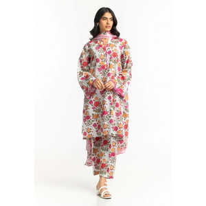 ชุดเซ็ตผ้าเครปแจ็คการ์ดวิสโคสลำลองสำหรับผู้หญิง รุ่นใหม่ล่าสุด ชุดสองชิ้นสำหรับฤดูใบไม้ผลิ/ฤดูร้อน ไซส์ XS ถึง XL - Product Image 1