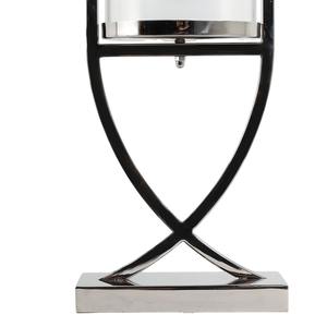 Bougeoir en métal poli brillant avec verre transparent pour la décoration Bougeoir fait main de table en métal nouveau design - Product Image 3