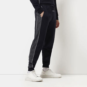 Venta al por mayor polar Jogger logotipo personalizado Slim Fit cremallera bolsillo correr entrenamiento sudor gimnasio Fitness secado rápido hombres Joggers Pantalones - Product Image 2