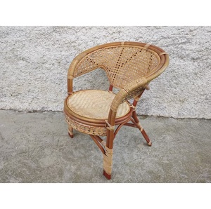 Chaise en bambou massif de haute qualité, forte capacité de charge, design moderne, légère, fabriquée à la main pour le salon, utilisation intérieure/extérieure - Product Image 1