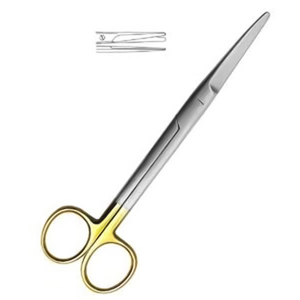 Ciseaux Mayo Stille de haute qualité, manches dorés, acier inoxydable, lame incurvée, outil de dissection chirurgical de précision, manuel - Product Image 6