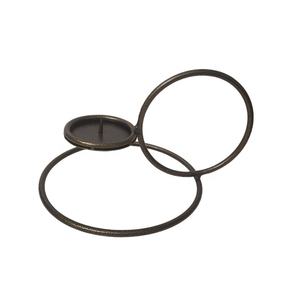 Soporte de vela de hierro negro mate hecho a mano, revestimiento de polvo de lujo, uso doméstico, boda, decoración de Navidad, fábrica, venta al por mayor de Metal - Product Image 1