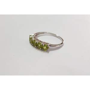 แหวนผู้ชายประดับพลอยโรเดียมรูปทรงเรขาคณิตสีเงิน - Product Image 4