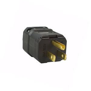 Enchufe Eléctrico de Nailon Compatible con Hubbell J-910 NEMA 5-15 15A 125V con Certificación CUL, Tipo Concha, para Uso Residencial - Product Image 2