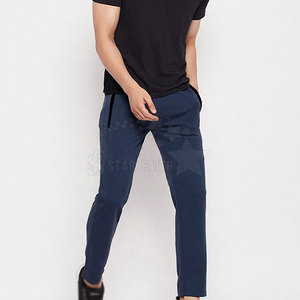 Pantalones informales de mezcla de algodón para hombre, pantalones clásicos lavados a la moda para todos los días, venta al por mayor - Product Image 2