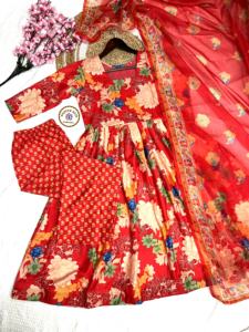 Tendance Vêtements Ethniques Dernière Mousseline Imprimé Coton Kurti Pantalon Et Dupatta Fournisseur De L'Inde À Vendre - Product Image 5