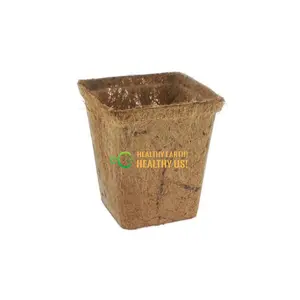 100% Eco Friendly Coconut Fiber Pot/ Coconut Fiber Pot Machine With Customized Design By Eco2go Vietnam