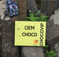 VENTE FLASH - Emballage avec RHINO CHOCO VIP au goût mangue - CHOCOLAT, boîte jaune haut de gamme pour chocolat VIP pour les fournisseurs