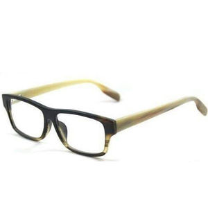 Monturas Ópticas Redondas de Elegancia Atemporal, Fabricadas con Acetato Grueso y Cuerno de Búfalo de Primera Calidad - Product Image 3