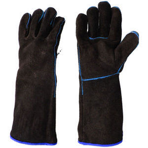 Gants de soudage en cuir avec gants enduits de latex extra résistants à la chaleur/au feu de 16 pouces imperméables pour la manipulation professionnelle - Product Image 6