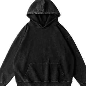 Vente en gros de cordes lourdes 100% coton 400GSM French Terry Hoodies Double couche Acid Vintage Distressed Washed Hoodie - Product Image 5