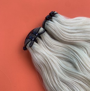 Cabello humano sin procesar a precio mayorista, cabello lacio natural color 613 rubio de Vietnam - Product Image 3