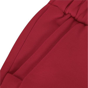Ensemble de survêtement deux pièces décontracté à capuche pour femme, couleur unie rouge, sweat-shirts et pantalons de jogging - Product Image 6