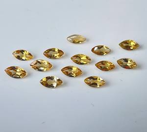 Citrine naturelle Marquise Cut 3x6mm à facettes-Citrine en vrac Marquise Cut Top Quality Loose Gemstone - Product Image 2