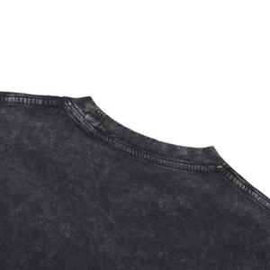 T-shirts graphiques avec logo personnalisé OEM T-shirt Hip Hop 100% coton pour hommes, délavé à l'acide vintage surdimensionné avec sérigraphie - Product Image 6