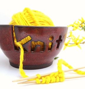 Best selling dusty brown wooden yarn <b>bowl</b> Indian Artisans handcrafted portable sewing & <b>Knitting</b> storage decoration storage <b>bowl</b> - Product Image 6
