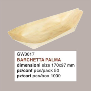 FOOD PACKAGING 2 Packs of 50 Pieces Medium Palm Boat 170x97mm <b>Disposable</b> Finger Food Appetizer <b>Party</b> <b>Supplies</b> <b>Kits</b> - Product Image 4