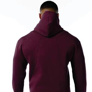 Pull à capuche bouffant de créateur pour homme coupe régulière 3D épais 70% coton 30% polyester recyclé essentiel trèfle grande taille - Product Image 6
